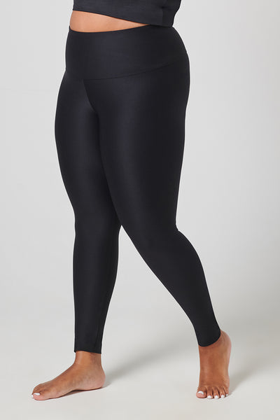 Extra Strong Compression Curve Running Leggings with Tummy Control Black