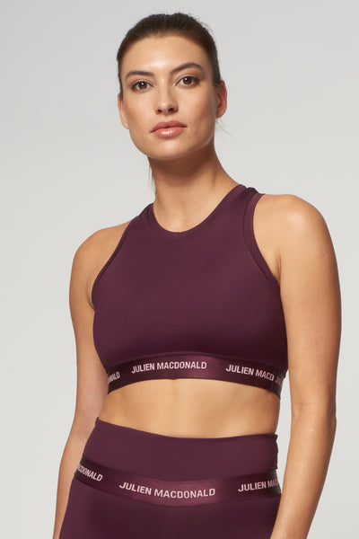 model in sportswear- high neck bra