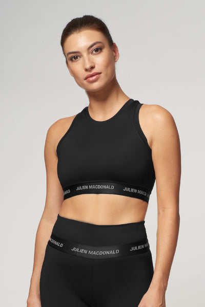 model in sportswear- high neck bra