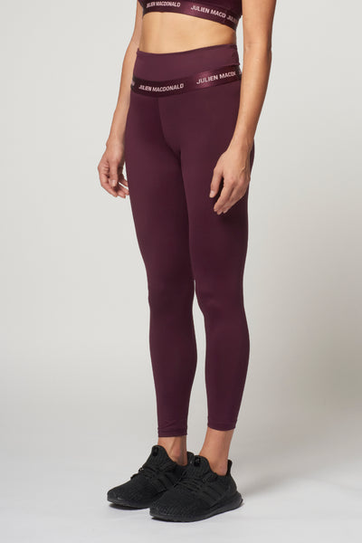 Burgundy leggings