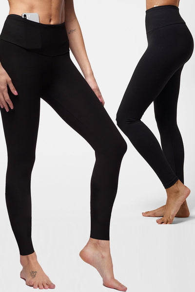 Extra Strong Compression Leggings Black + Lightweight Strong Compression Tummy Control Leggings Black