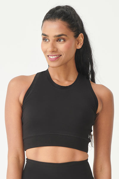 T-Back Gym Bra Black by TLC Sport