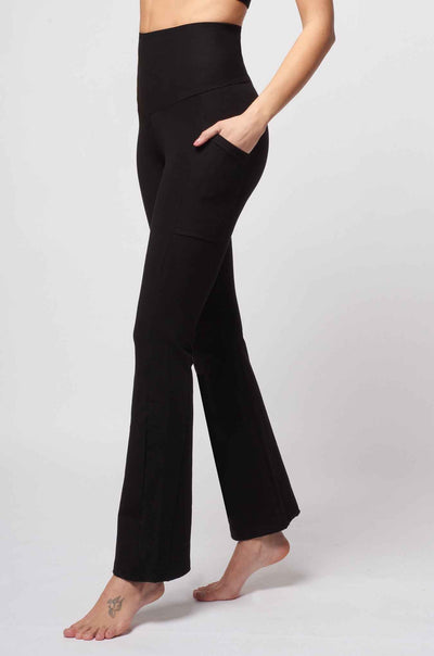 PS Extra Strong Compression Tummy Control Bootcut with Pockets Black
