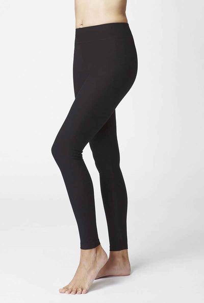 Medium Compression Waisted Leggings Black