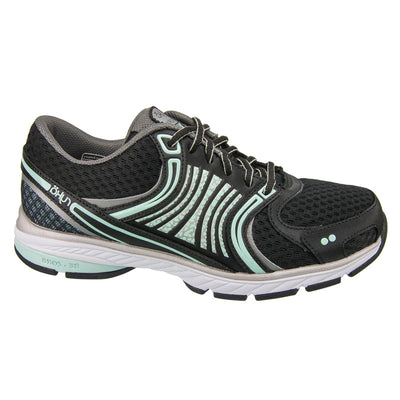 Women's Ryka Kora Running Trainers Black-Grey-Mint by TLC Sport