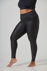 Strong Compression Tummy Control Faux Leather Leggings