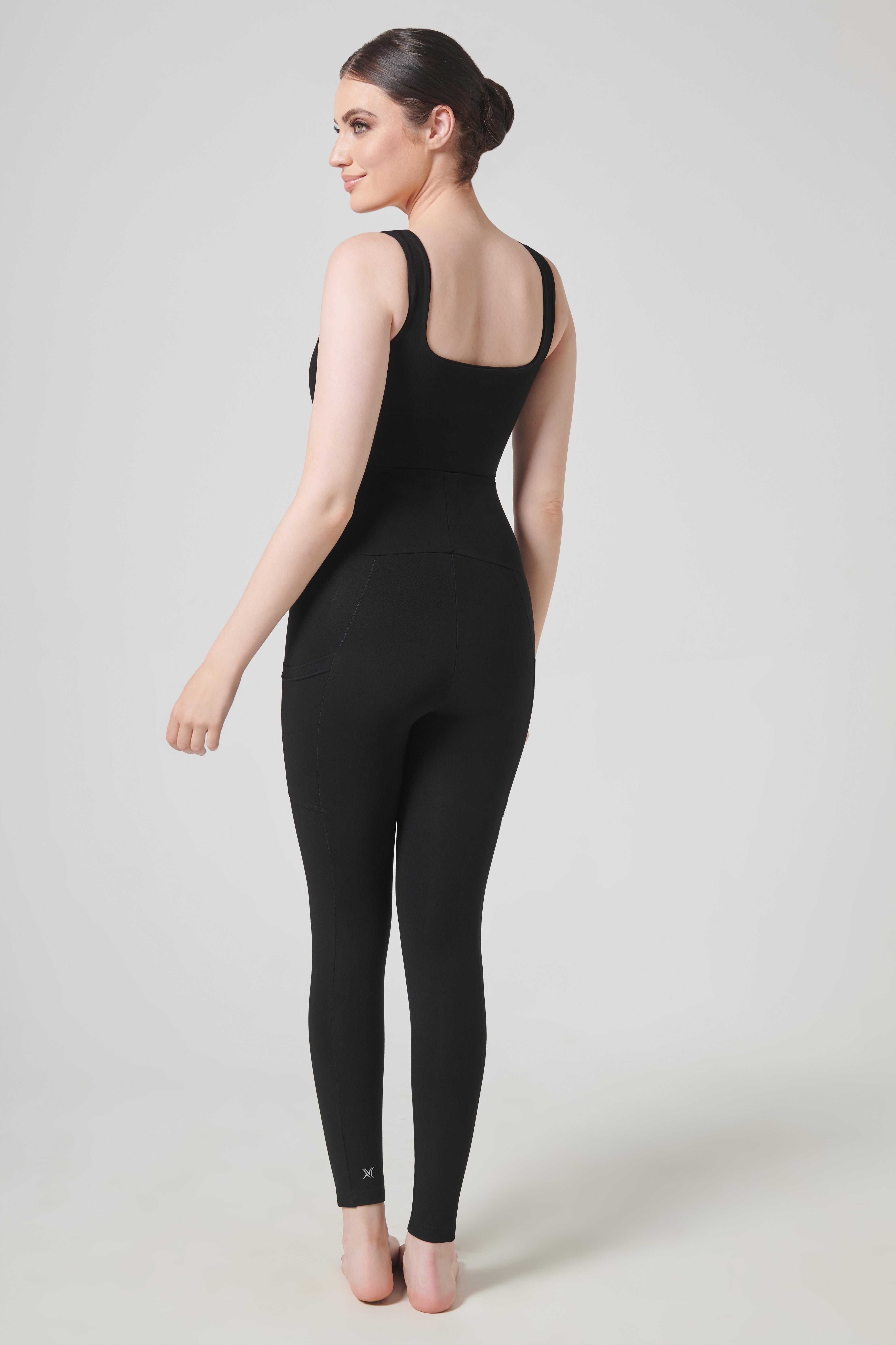 Compression Unitard Full Length Extra Strong Compression Side Pocket Unitard Black– TLC Sport