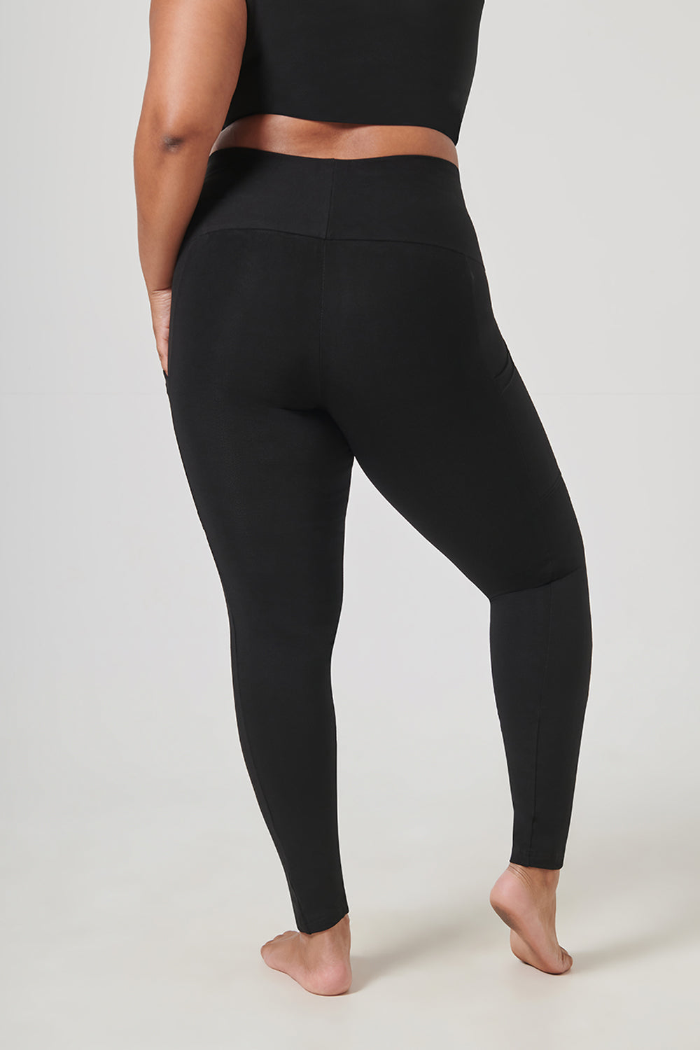 Low Compression Black Leggings With Pocket TLC Sport