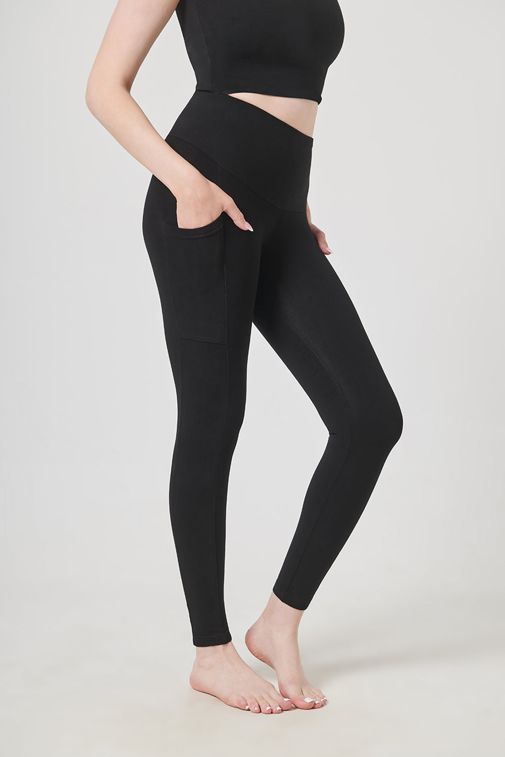 Low Compression Tummy Control Pocket Leggings
