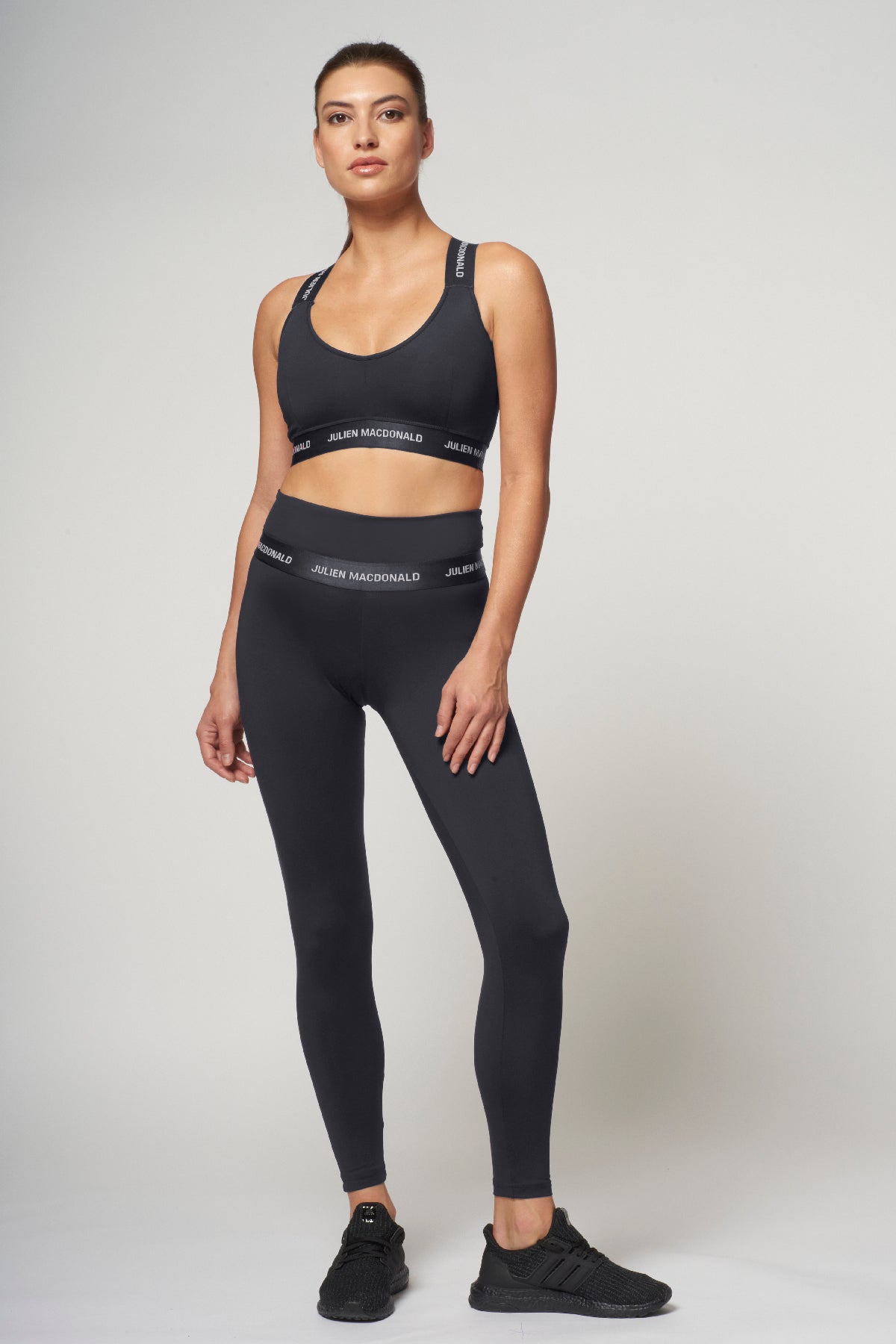 St Tropez Cross Back Bra Slate + St Tropez Leggings Slate