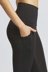Extra Strong Compression Tummy Control Leggings with Side Pockets Black