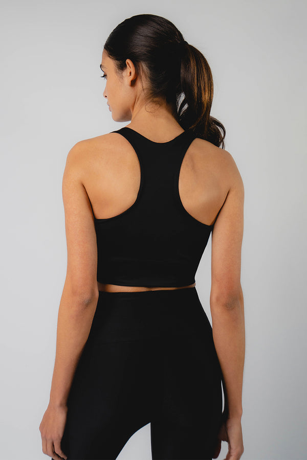 Reversible T-Back Bra Black