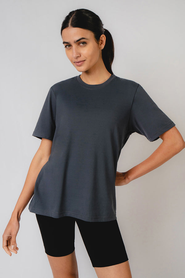 Jersey Training Short Sleeve T-Shirt Dark Grey