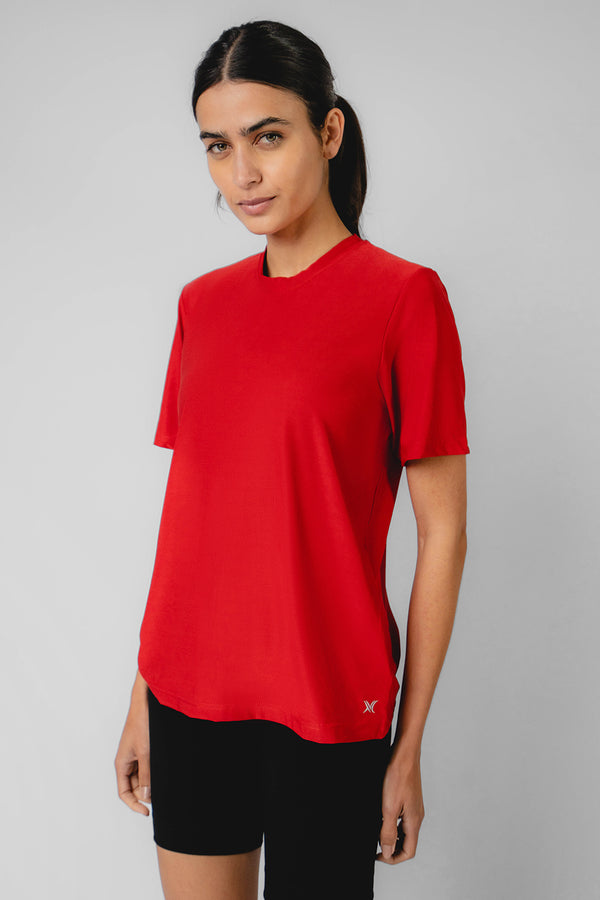 Jersey Training Short Sleeve Quick Dry T-Shirt Red