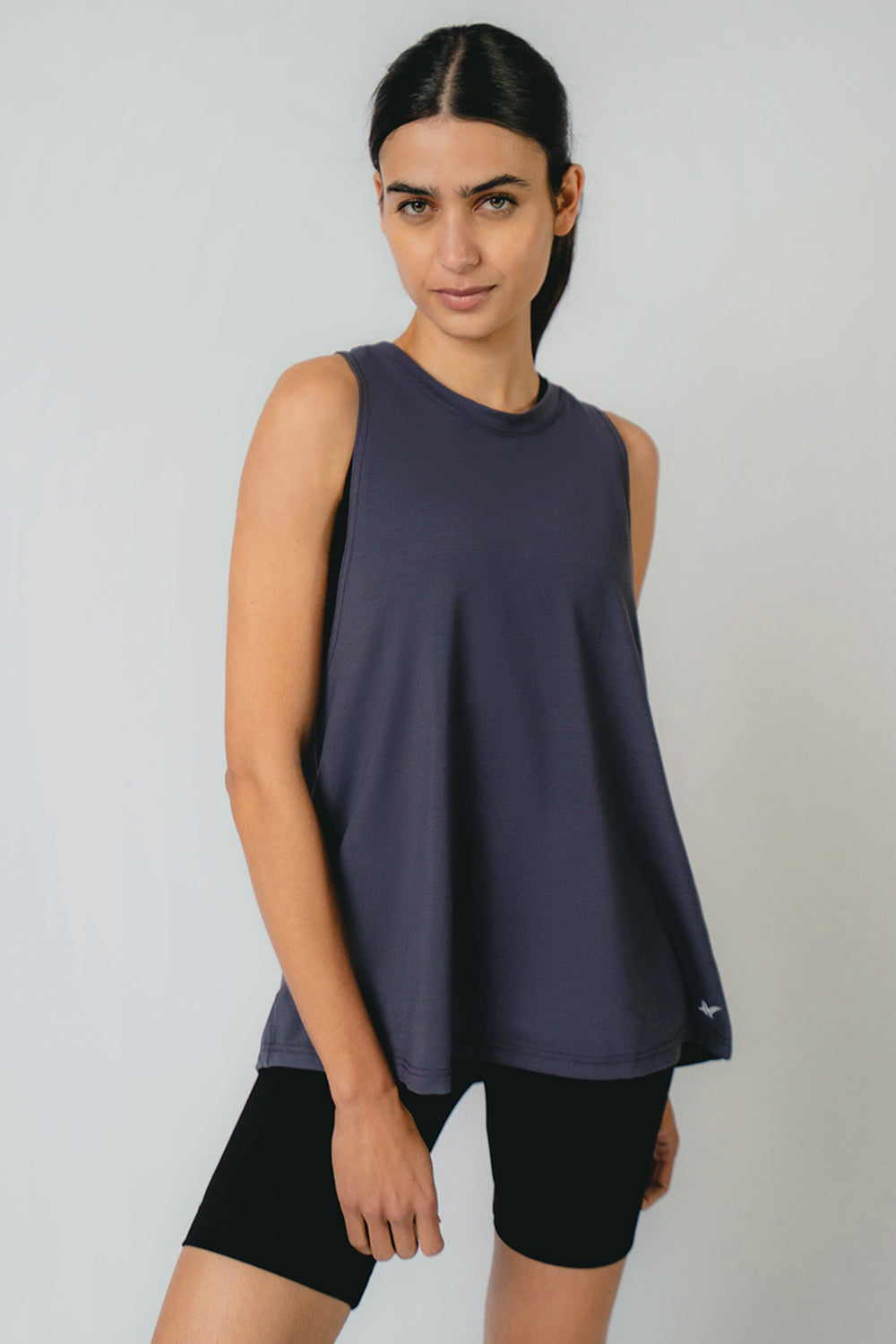 Training Loose T Back Tank Slate