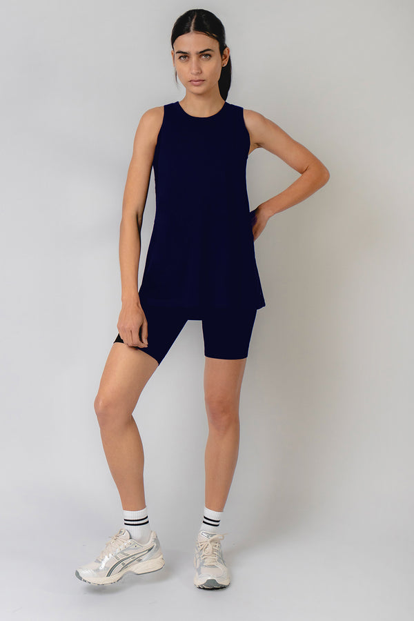Training Loose T-Back Tank Navy