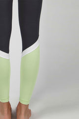 Medium Compression Leggings Slate-Mint by TLC Sport