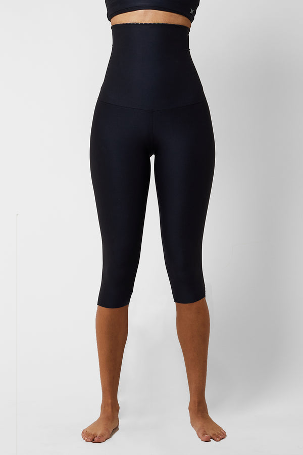 Extra Strong Compression Curve Leggings with Waisted Tummy Control Bla– TLC  Sport