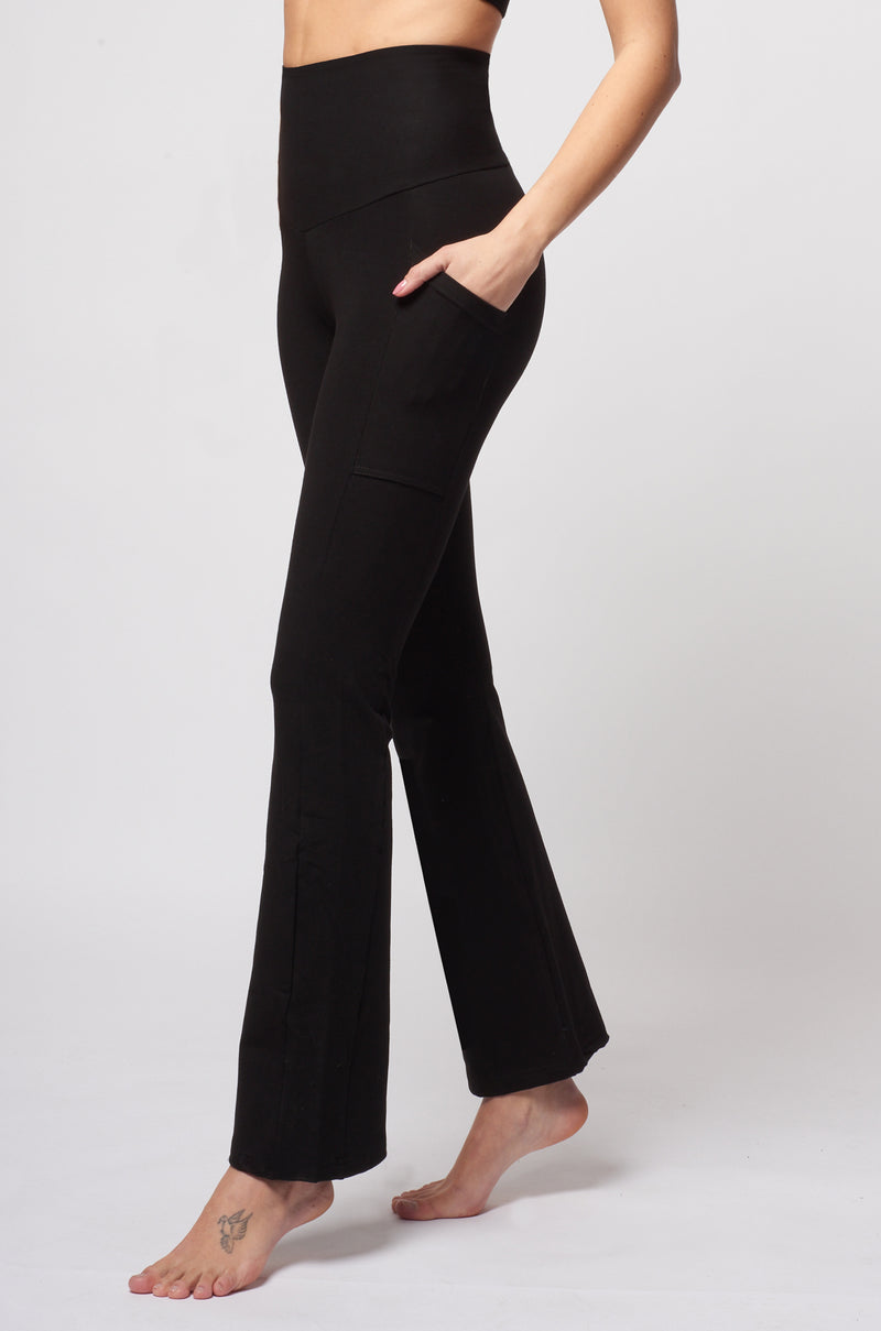 As Is Women with Control Regular Tummy Control Boot Cut Trousers