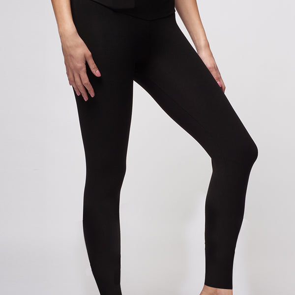 Extra Strong Compression Gym Leggings in Figure Firming Black