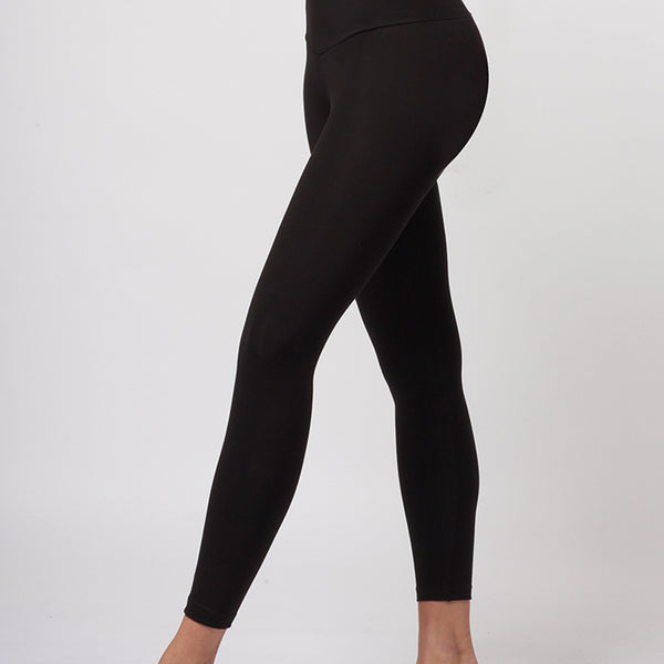 Extra Strong Compression Curve Leggings with Waisted Tummy Control Black XS  / Black / Short 29