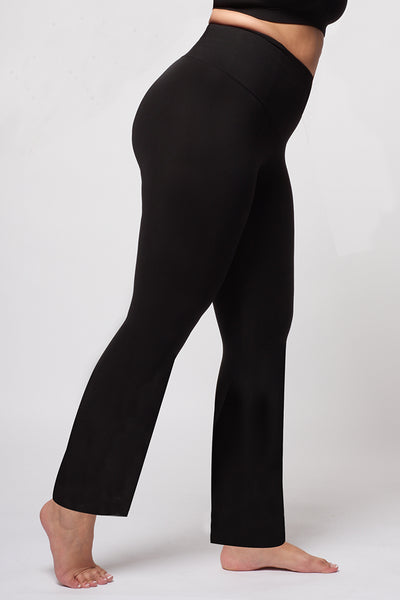 Womens Bootcut Yoga Pants Flared w Pockets High Waist Workout Bootleg  Leggings  eBay