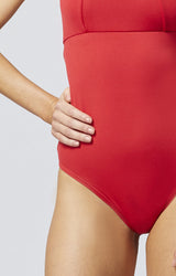 Control Elite Halter Swimsuit Red by TLC Sport