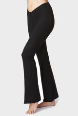 Medium Compression Bootleg with V Waist Black by TLC Sport