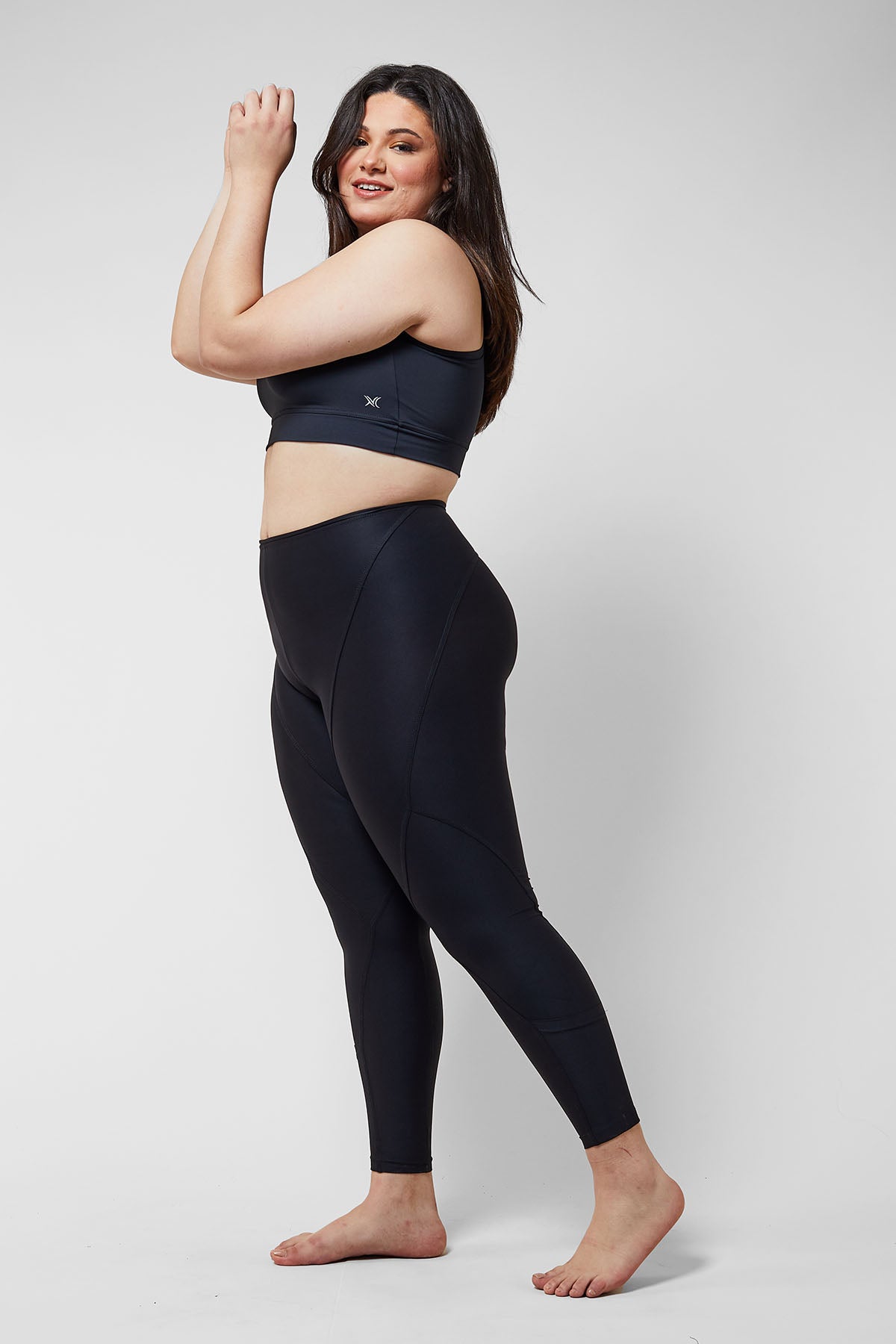 7/8 Running Leggings | Black Thigh Smoothing Leggings– TLC Sport