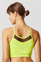 Reversible Yoga Strap Bra Yellow by TLC Sport