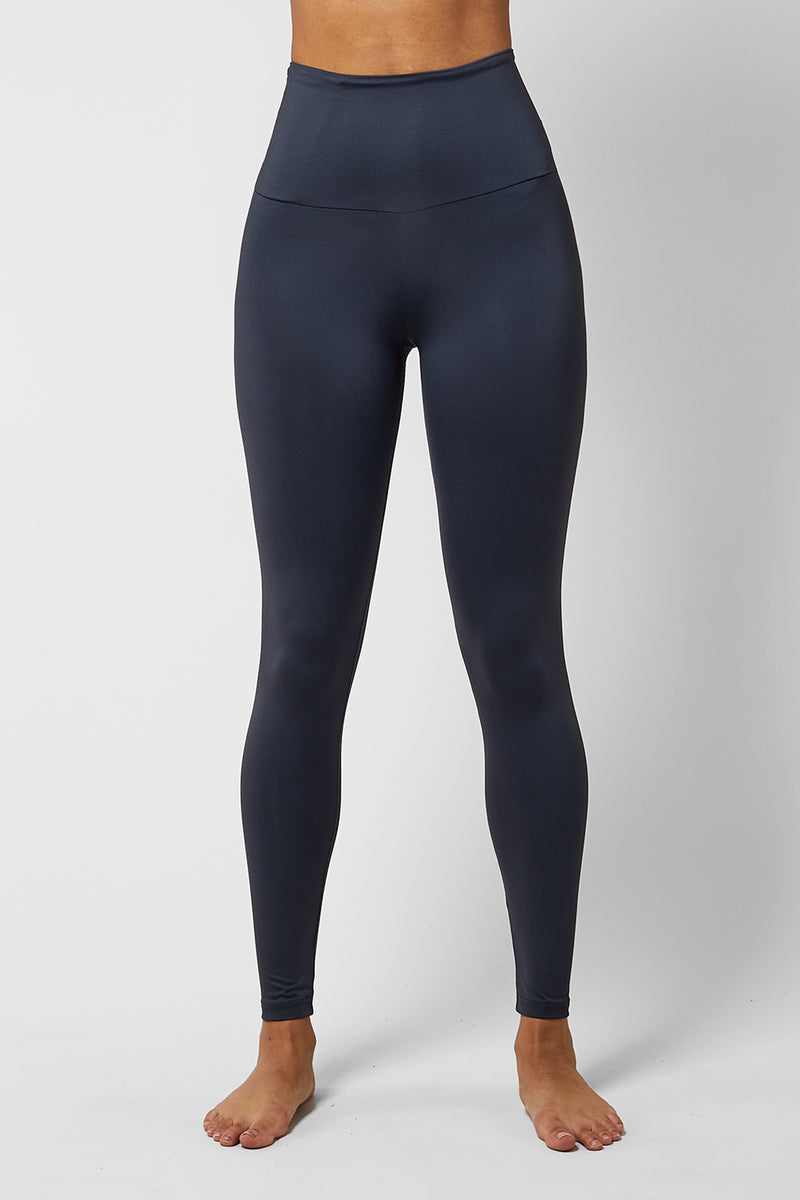 Navy Blue Next Active Sports Tummy Control High Waisted Full Length  Sculpting Leggings