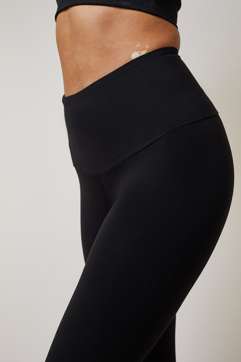 Extra Strong Compression Stirrup Leggings with Tummy Control Black– TLC  Sport